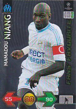 Mamadou Niang Olympique Marseille 2009/10 Panini Super Strikes CL 